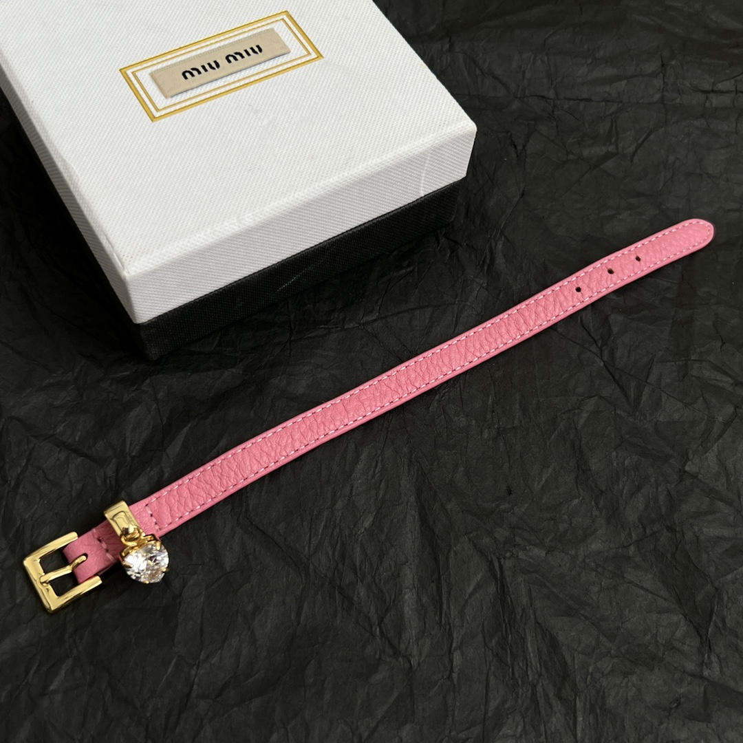 Miu Miu Jewelry Bracelets Cowhide Bracelet