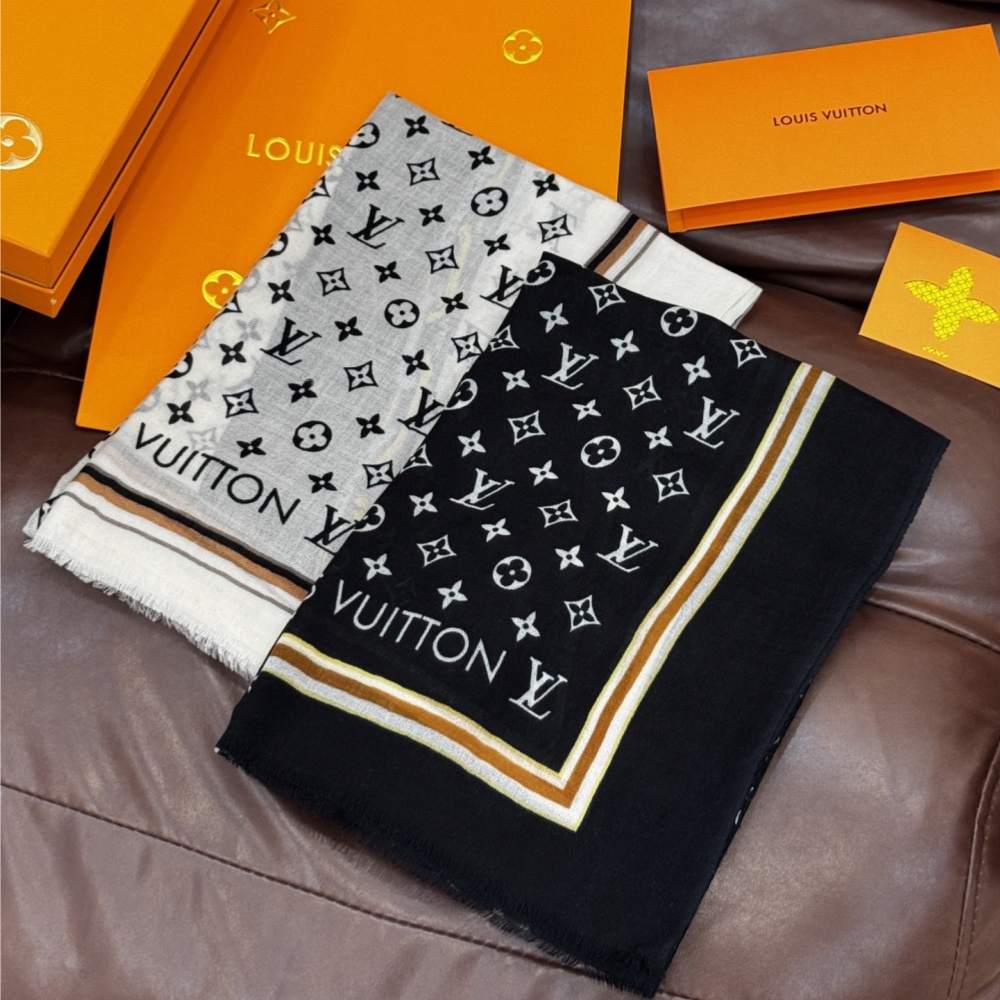 Louis Vuitton Scarf Monopoly Pattern Scarf Cashmere 100*200cm Accessories