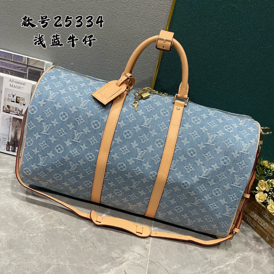 LV Keepall Bandoulière 50 Bag M25334 LM012 50cm