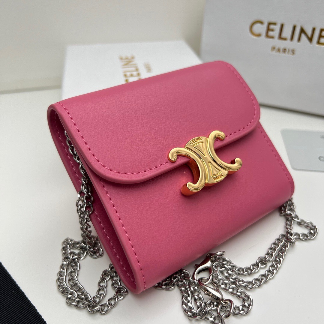 Celine TRIOMPHE Wallet 10783 LM57 11cm