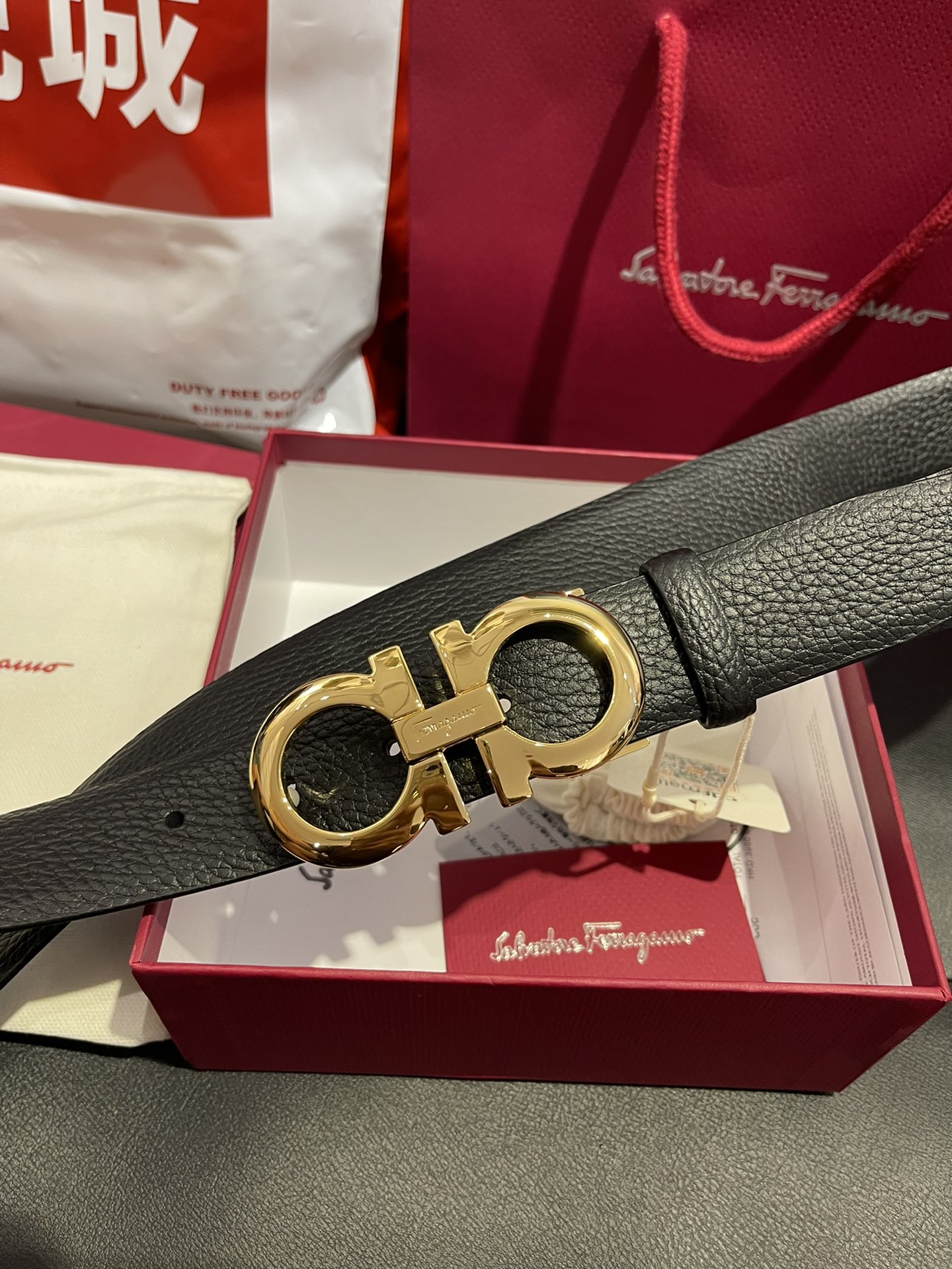 FERRAGAMO Belt 002 22PJ081 3.5cm