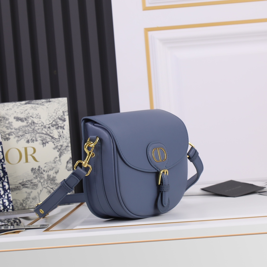 Medium Dior Bobby bag Blue CD-2011 XB081 22cm
