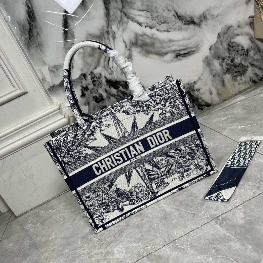 10A + top quality Medium Dior Book Tote 0175 XB022 36cm