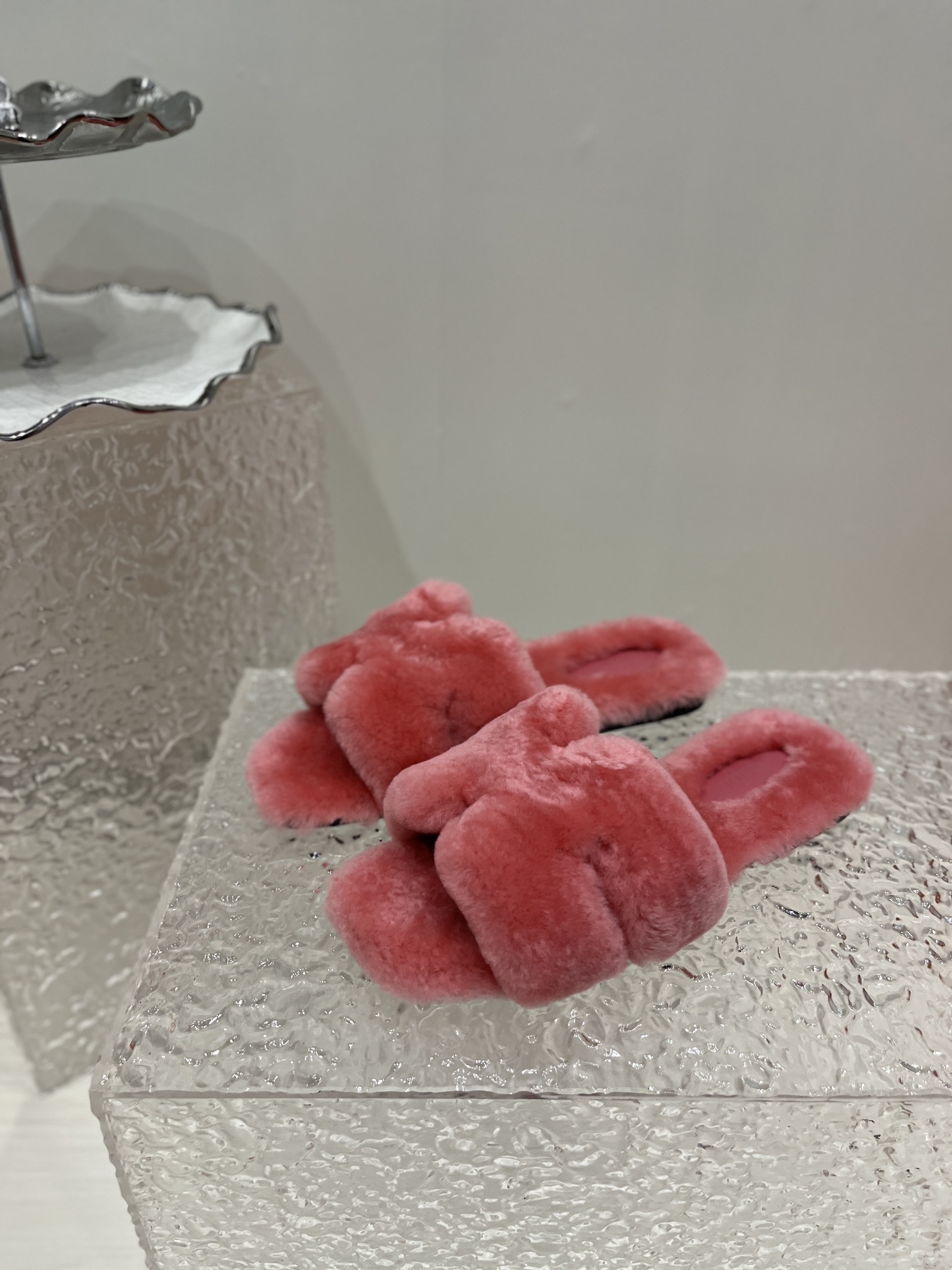 Hermes Shoes Slippers Wool Leather Shoe