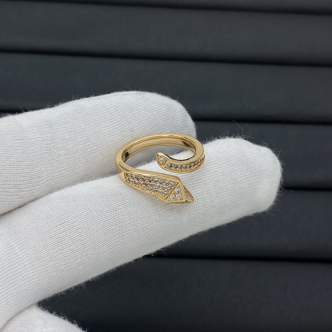 Prada Jewelry Rings Full Fine Drill