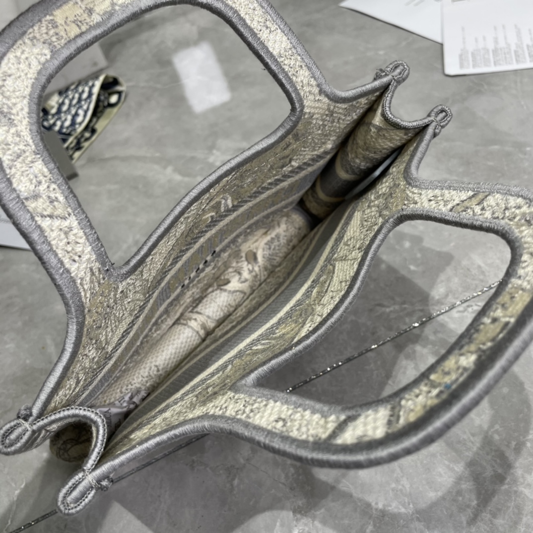 10A + top quality Mini Dior Book Tote 0175 XB041 23cm