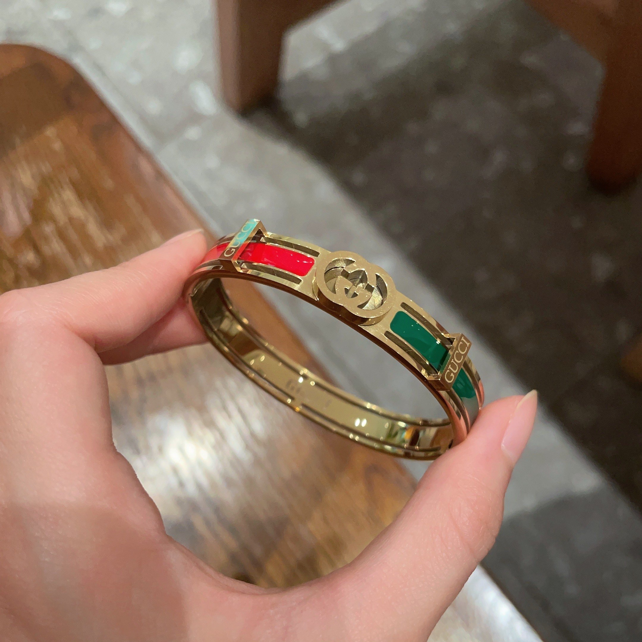 Gucci Jewelry Bangle Double G Bracelet Super Heavy Industry bling bling