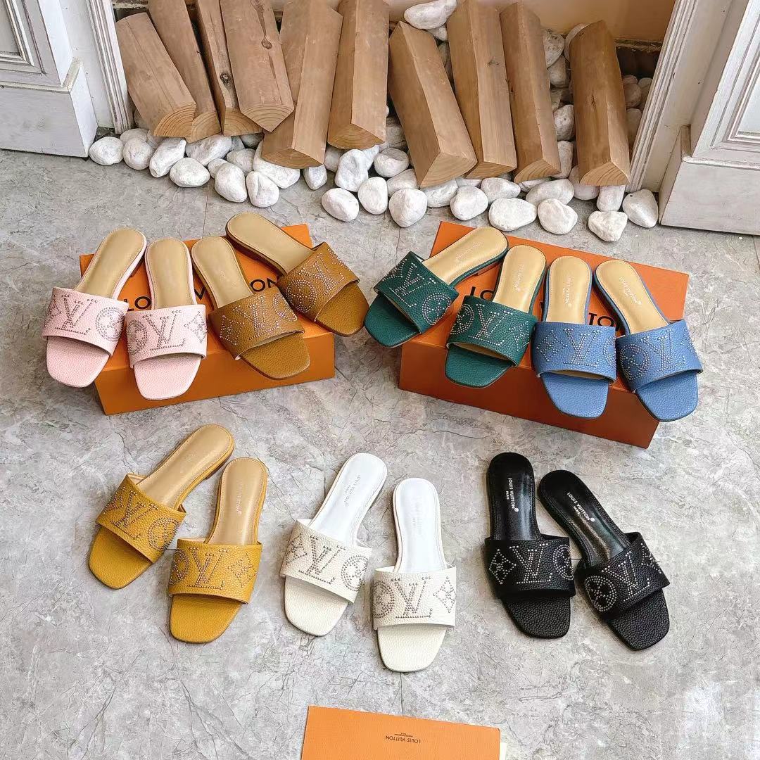 Louis Vuitton Shoes Willow nail series Slippers