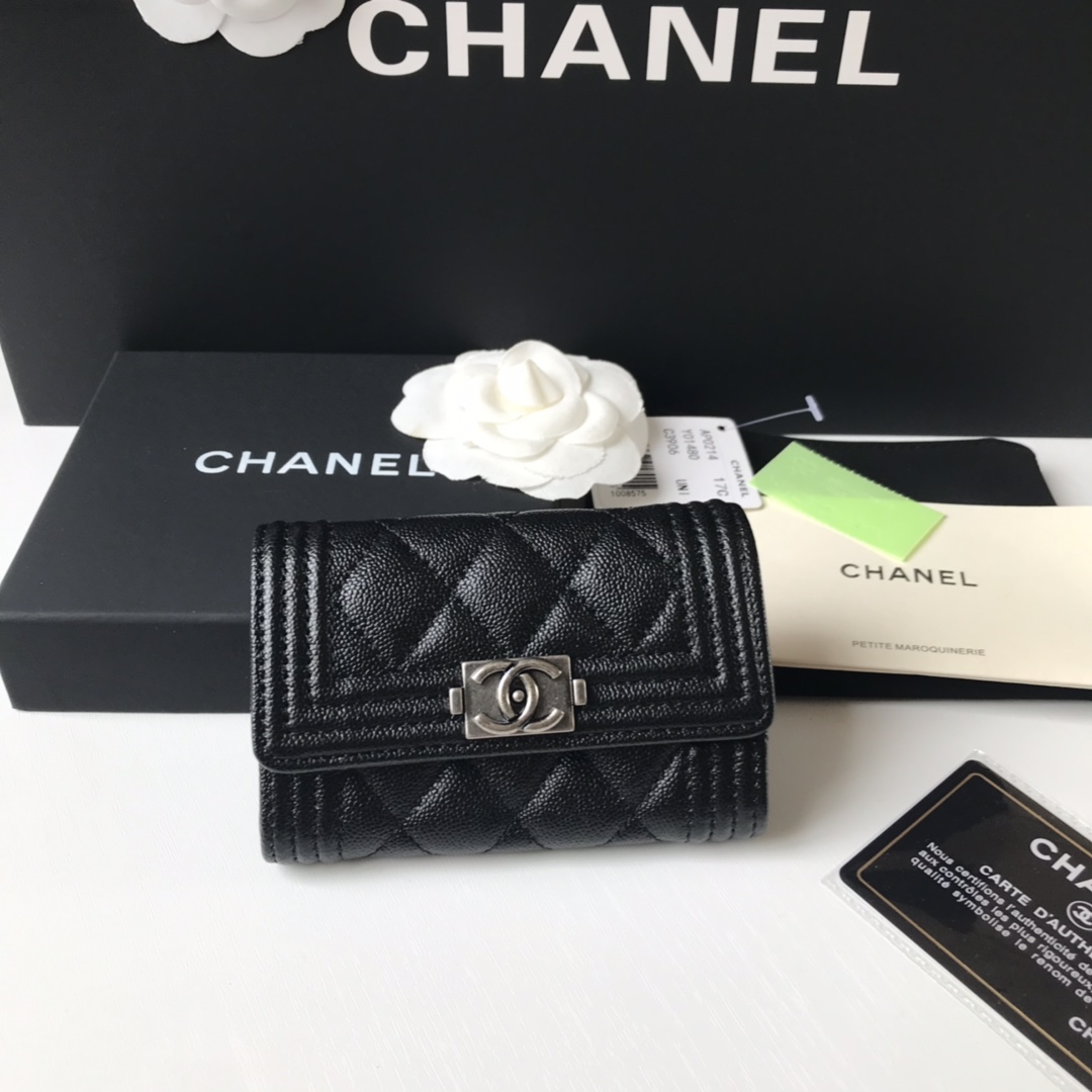 CHANEL BOY CHANEL FLAP CARD HOLDER