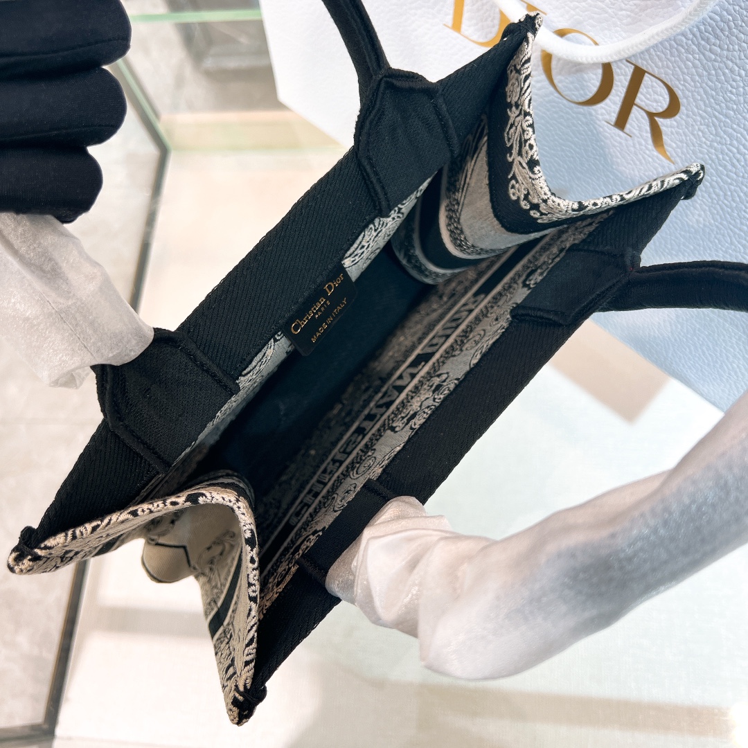 10A + top quality Small Dior Book Tote 1265 DLAM012 26.5cm