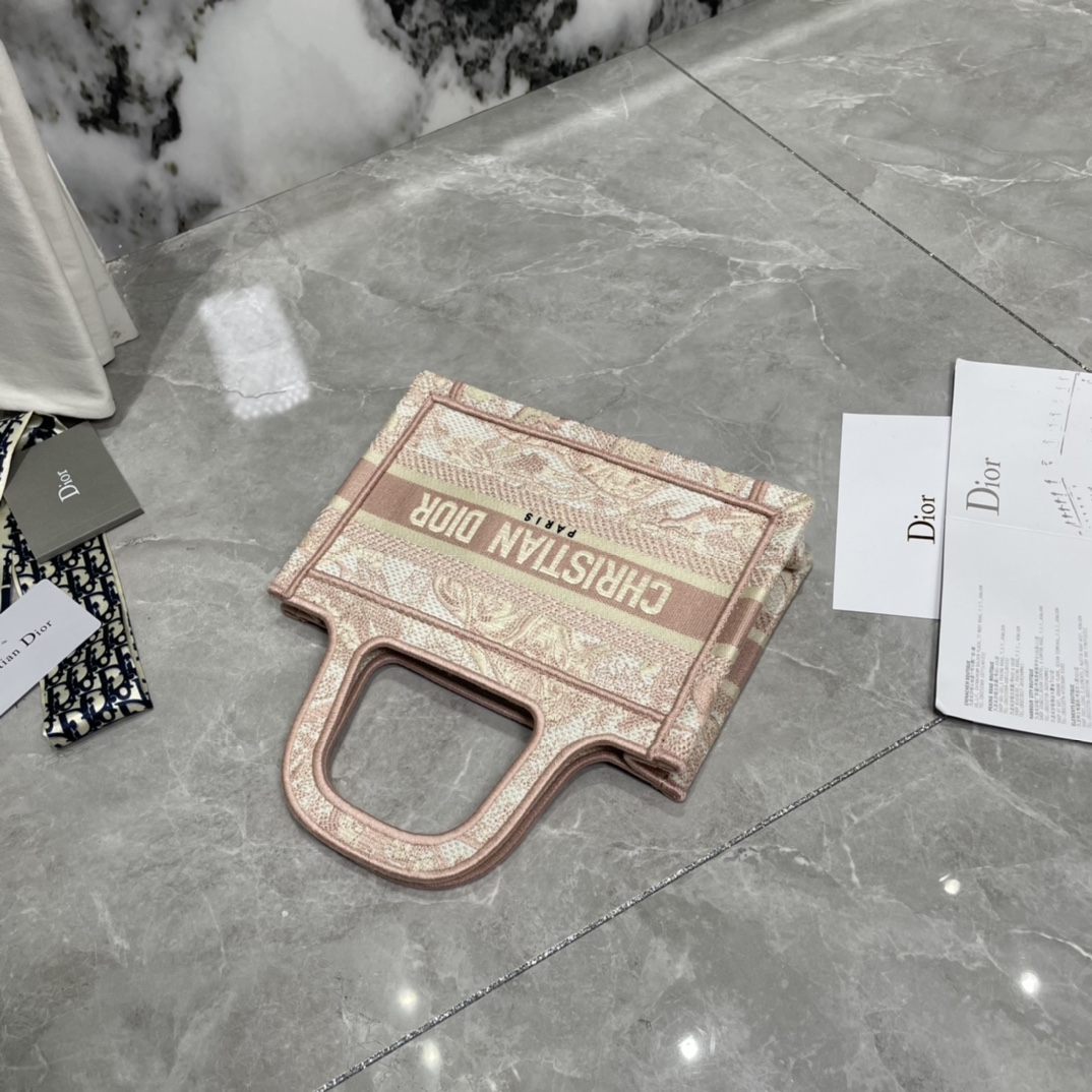 10A + top quality Mini Dior Book Tote 0175 XB041 23cm