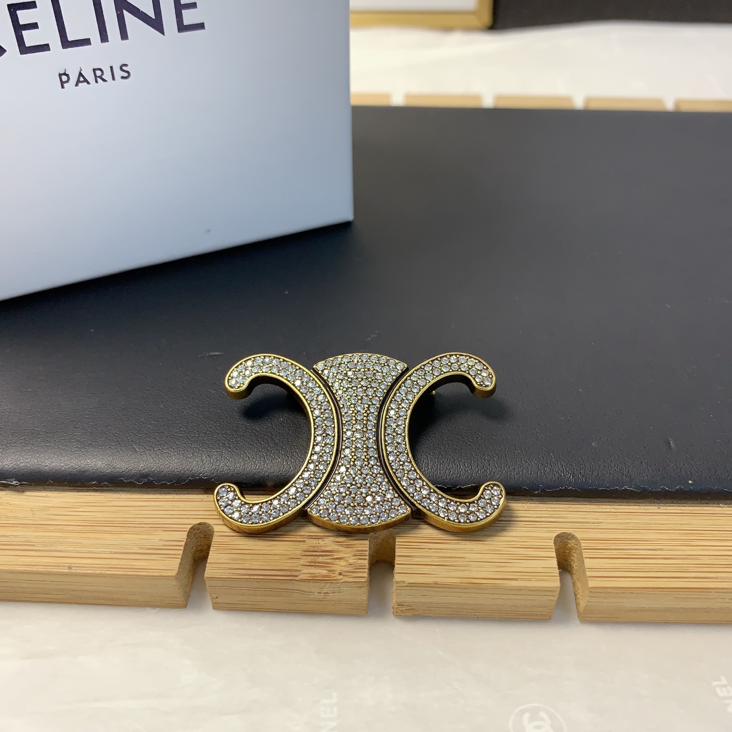 Celine Jewelry Brooches Arc de Triomphe full diamond brooch