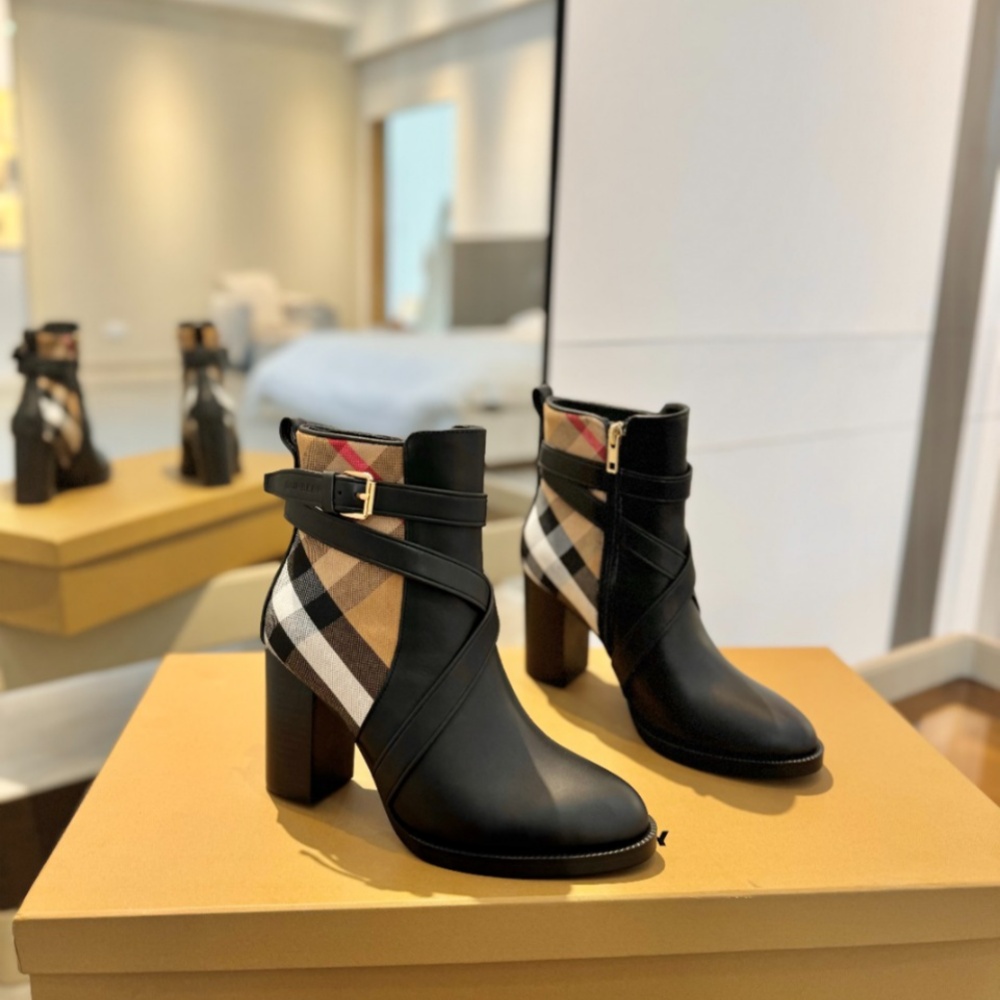 Burberry Shoes Boots Canvas 10CM