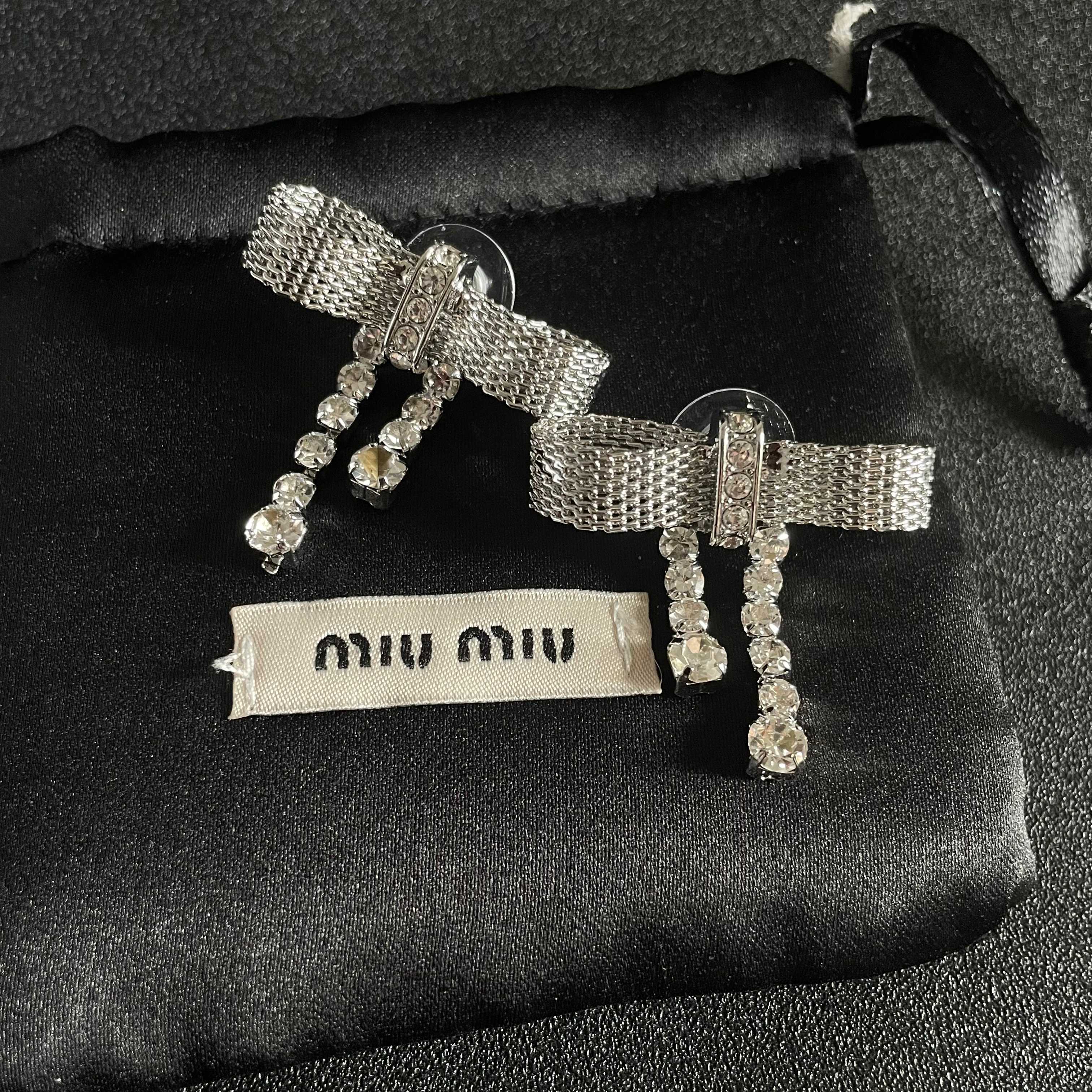 Miu Miu Jewelry Earring Bow Earrings