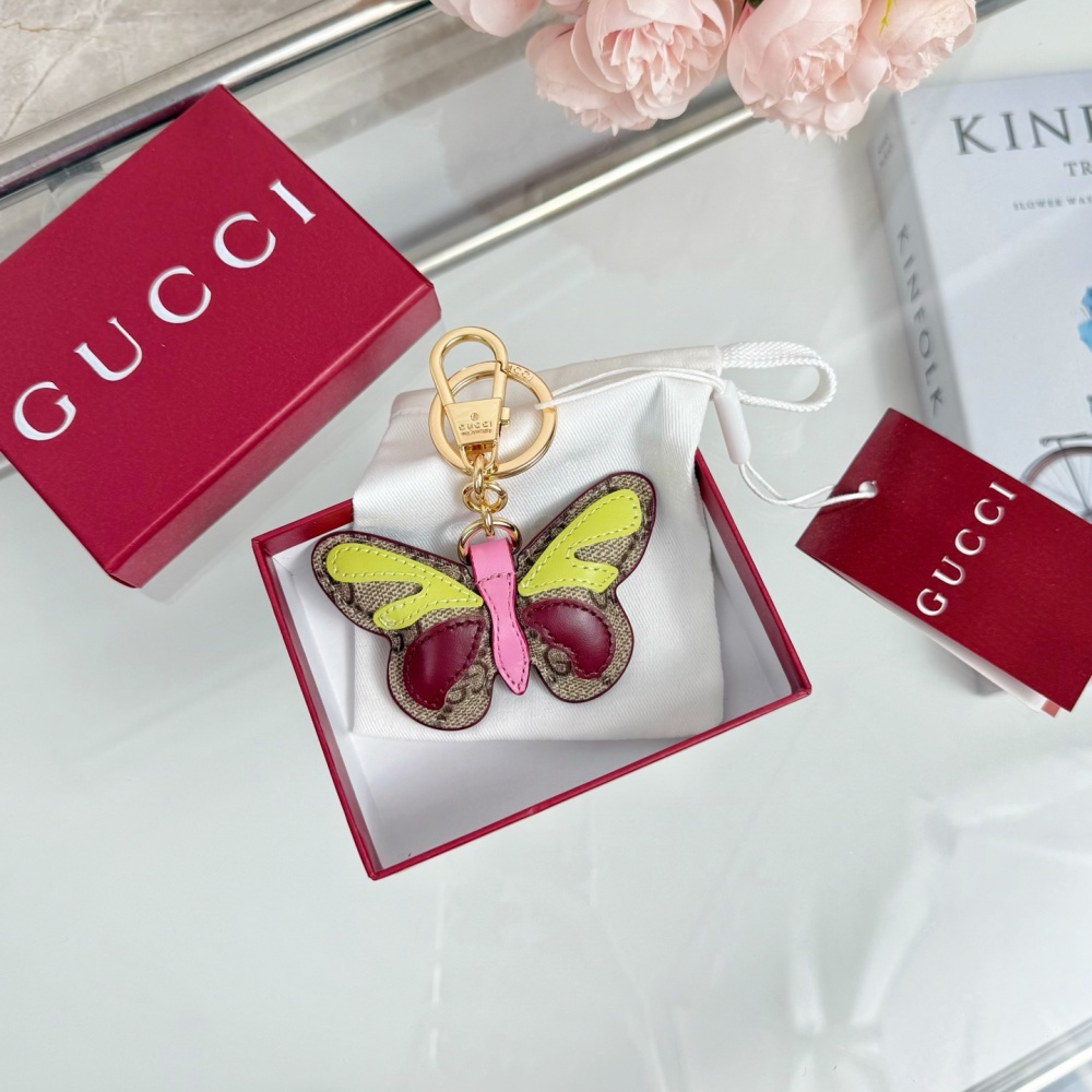 Gucci Key Chain Butterfly Keychain Charms Accessories