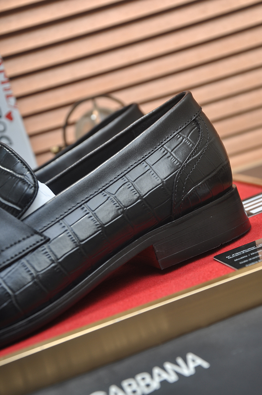 D&G Shoes Leather Shoes Imported Top-Grain Cowhide Shoes