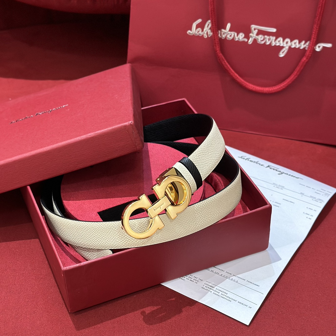 FERRAGAMO Belt 005 22PJ081 2.5cm