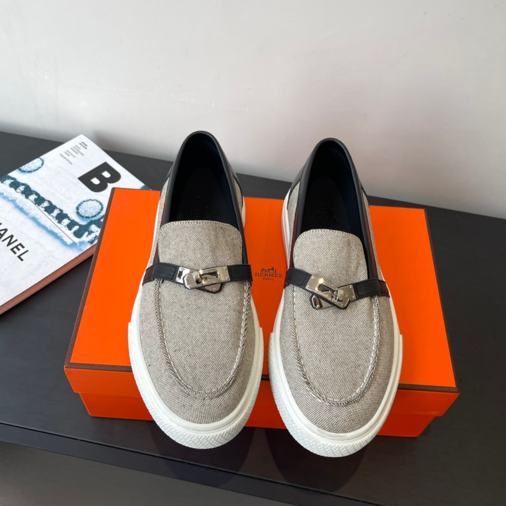 Hermes Shoes Loafers Cowhide