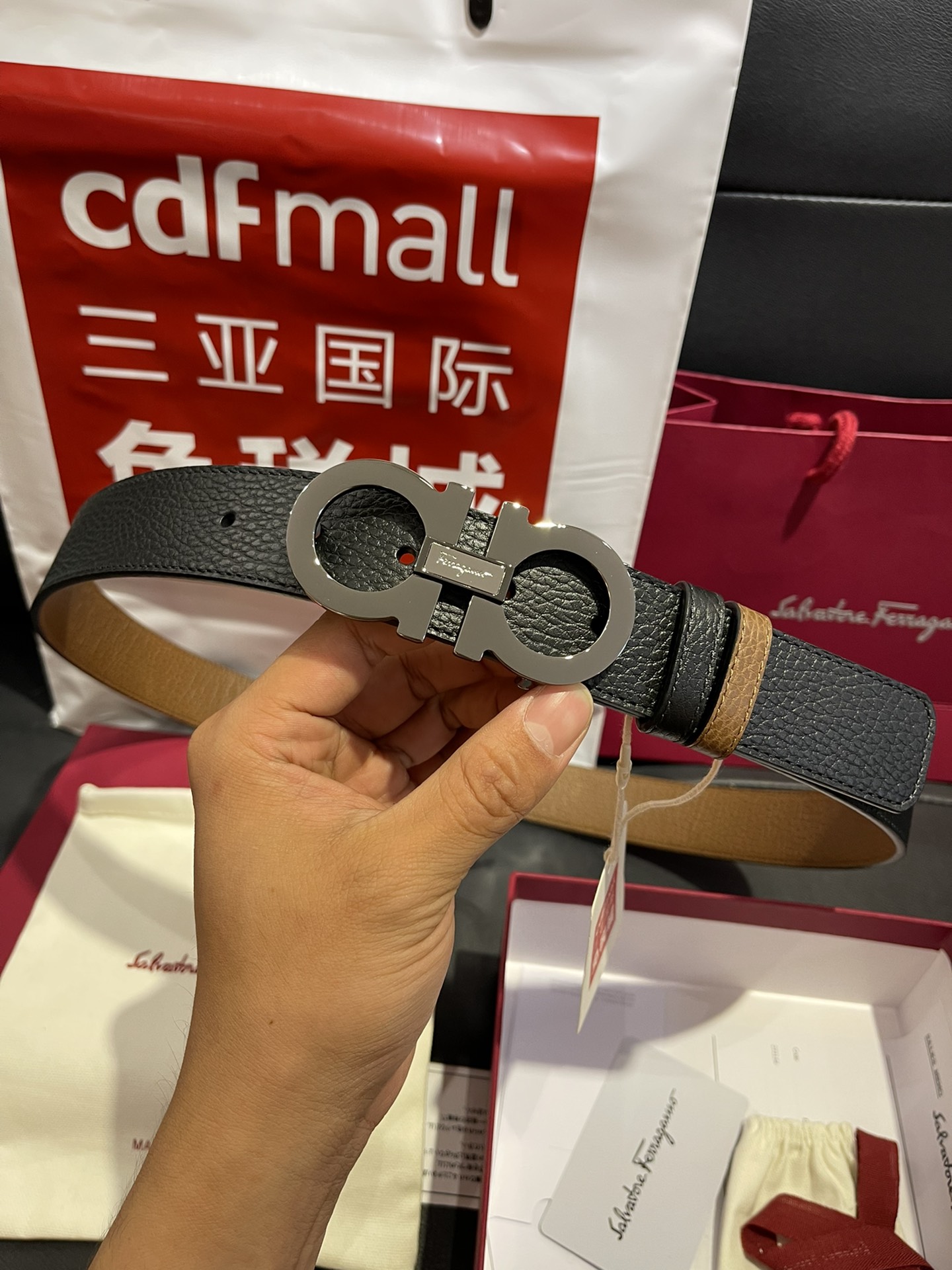 FERRAGAMO Belt 002 22PJ081 3.5cm