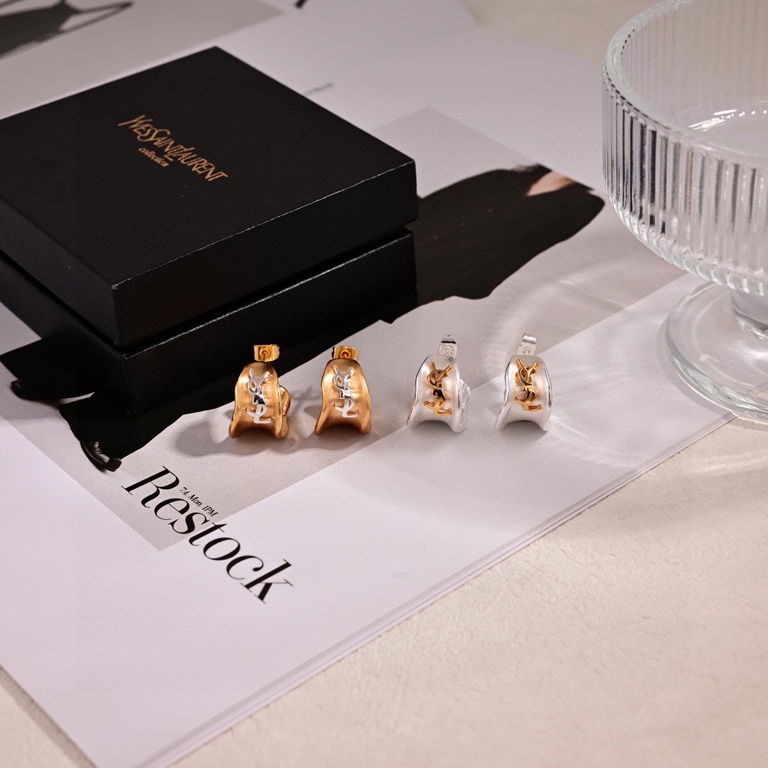Saint Laurent Jewelry Earring Elegant, abstract, bold and chic design style