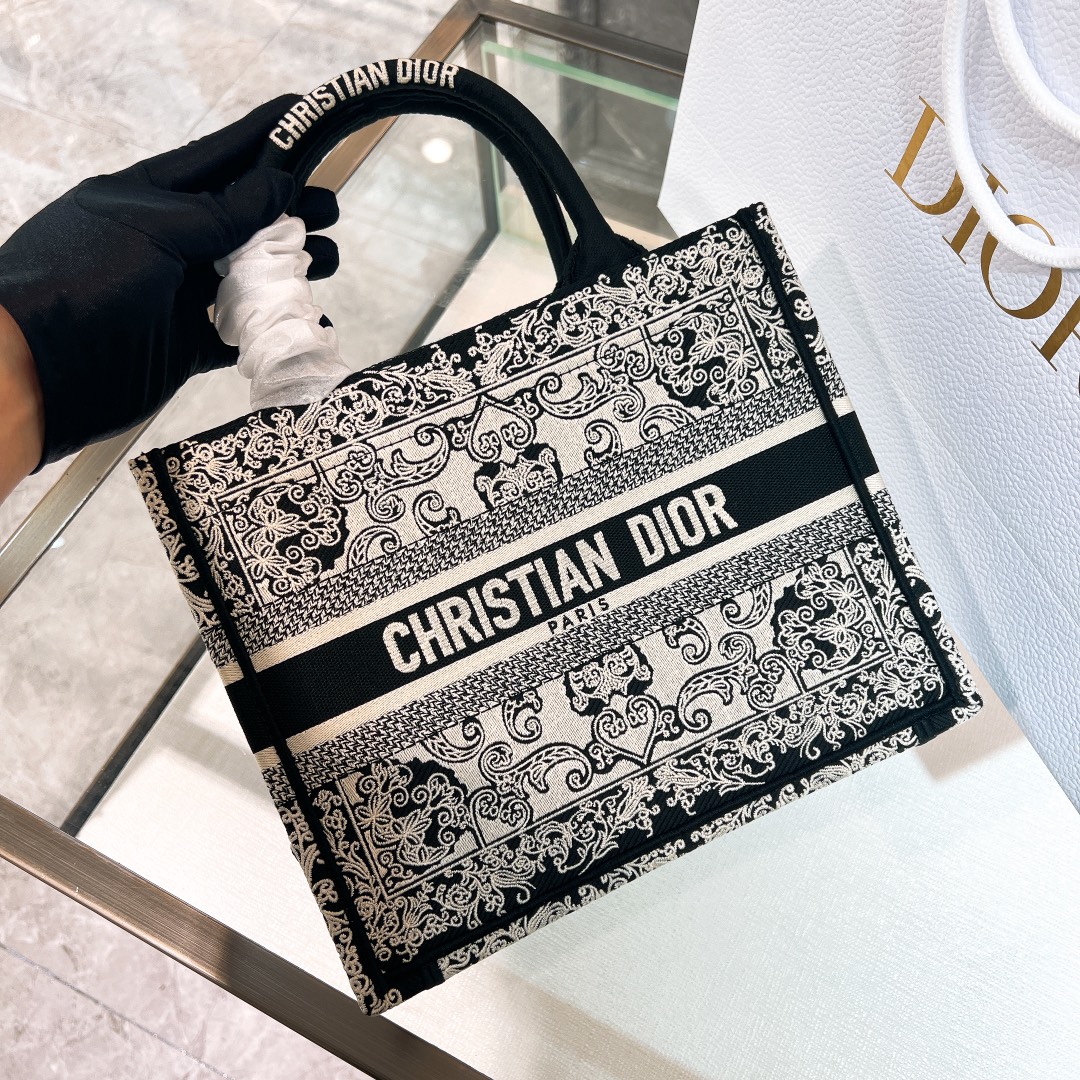 10A + top quality Small Dior Book Tote 1265 DLAM012 26.5cm