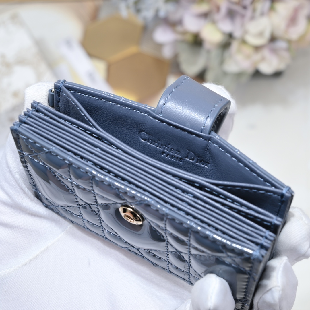 Lady Dior 5-Gusset Card Holder 10A+ top quality S0178 LM091 10.4cm
