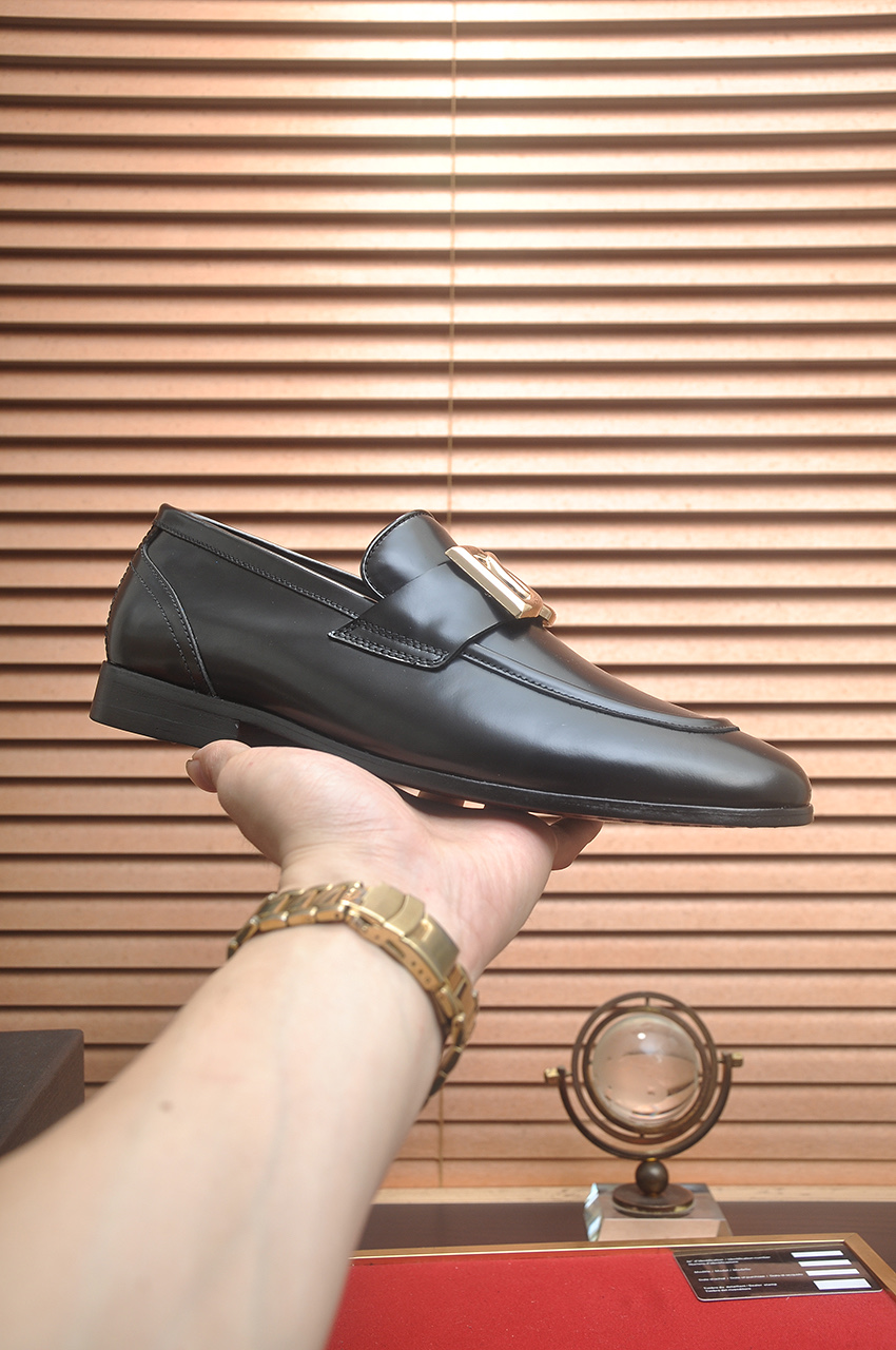 D&G Shoes Leather Shoes Imported Top-Grain Cowhide