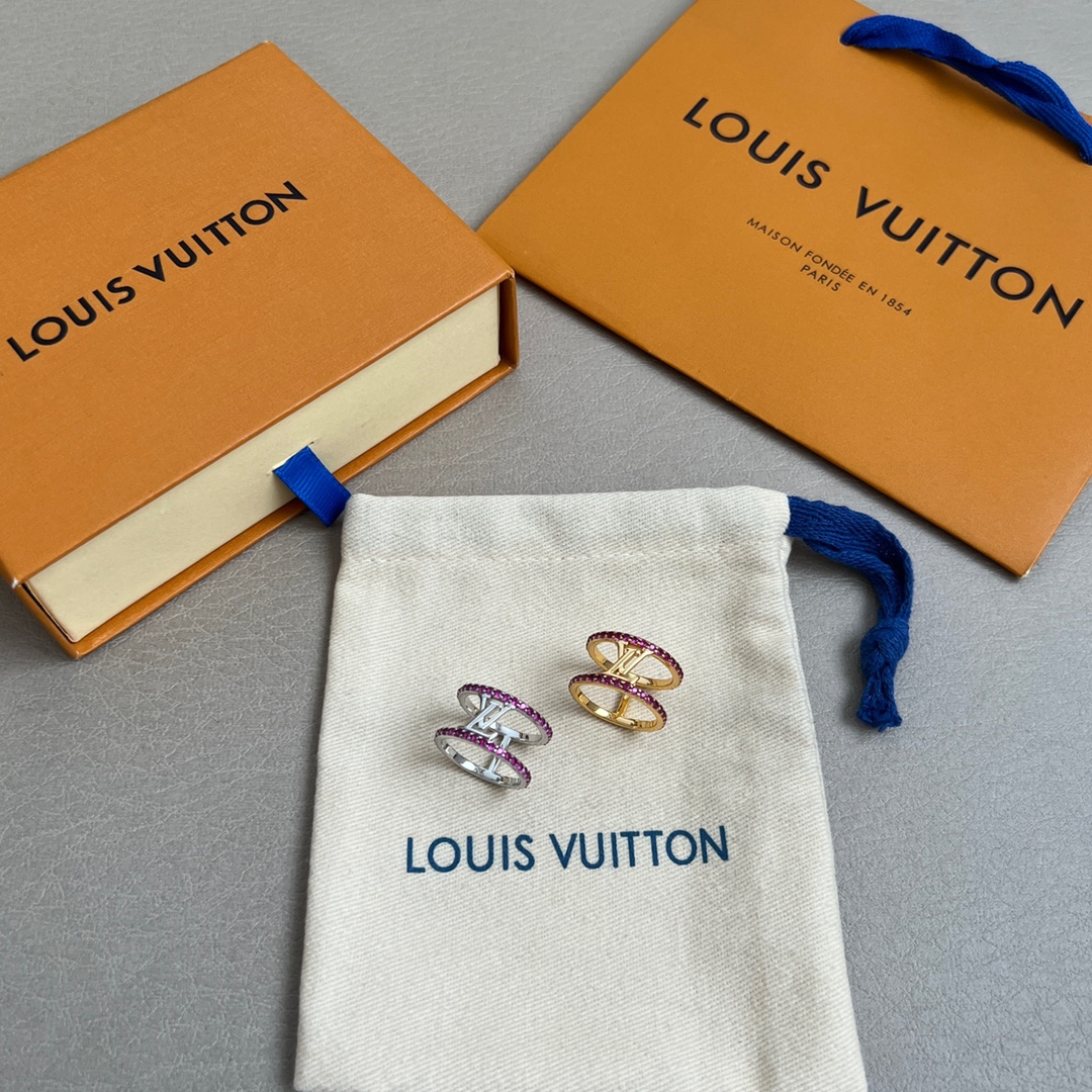Louis Vuitton Jewelry Rings Double-layer hollow design