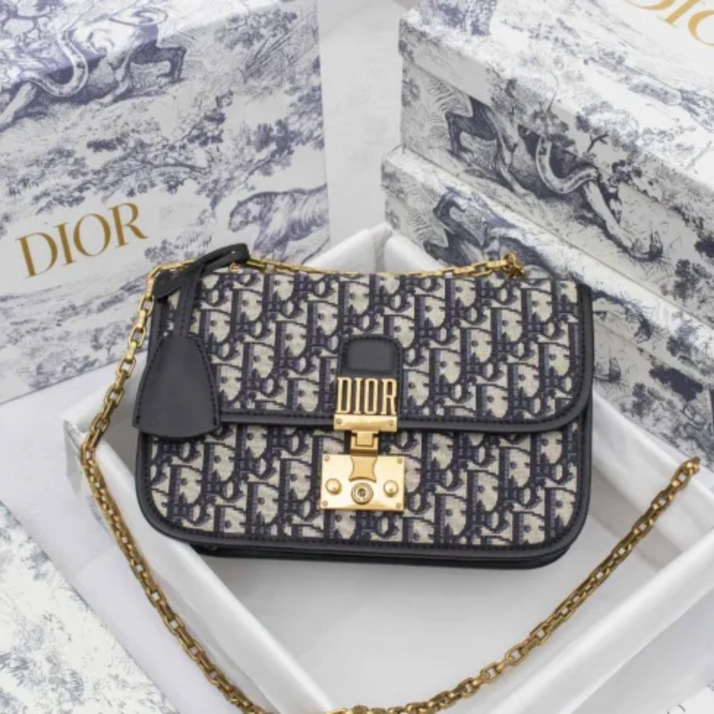 Addict Messenger Bag Blue print 1013 XB091 24cm