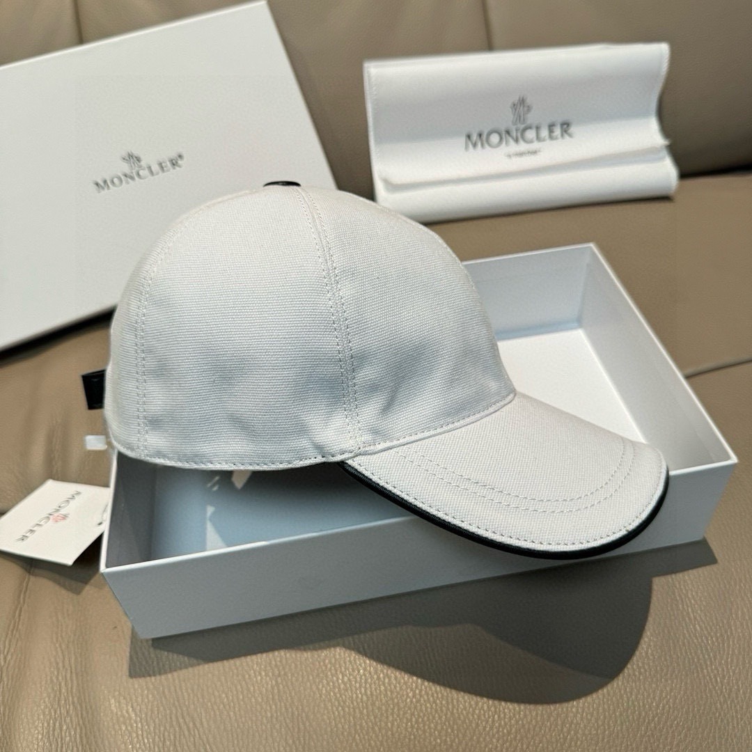 Moncler Hat Baseball Cap With Side Logo 56cm Accessories
