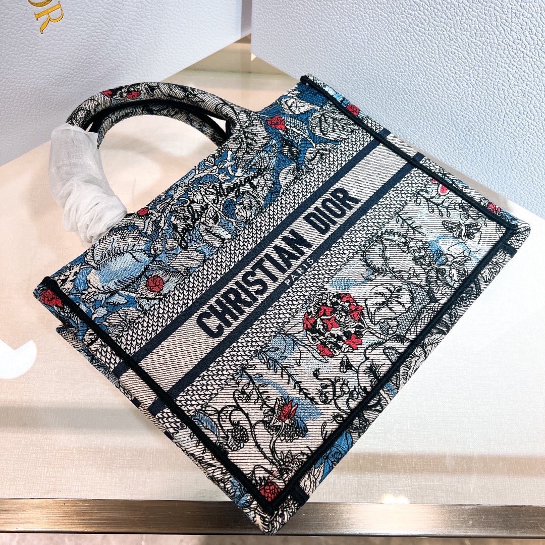 10A + top quality Small Dior Book Tote 1265 DLAM012 26.5cm