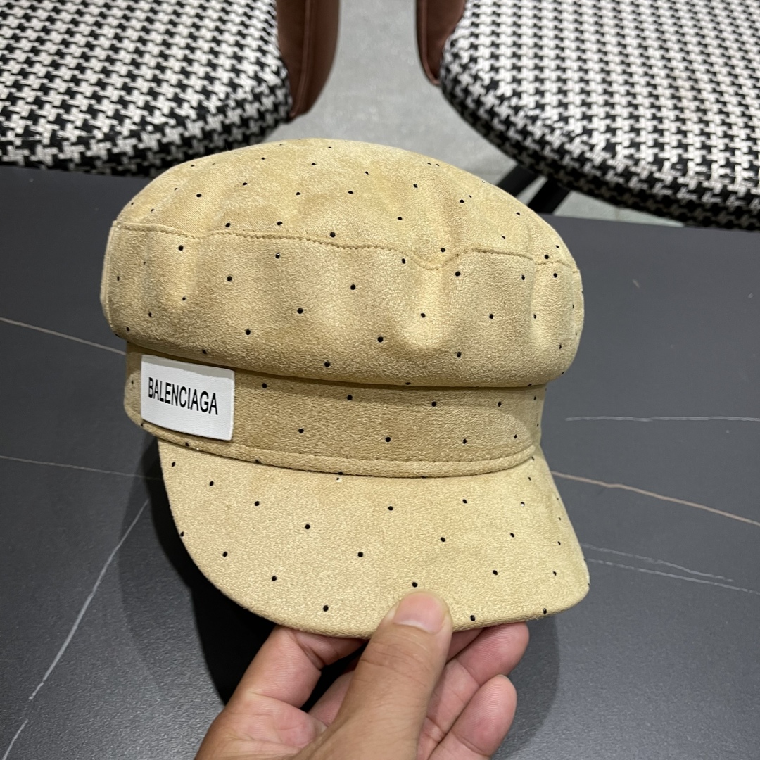 Balenciaga Hat Octagonal Beret Accessories