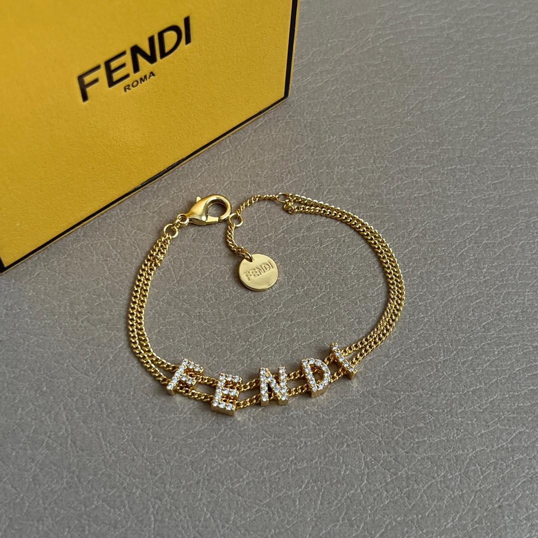 Fendi Jewelry Bracelets Letter Design