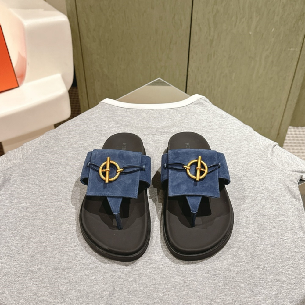 Hermes Shoes Slippers  Oran Leather Shoe