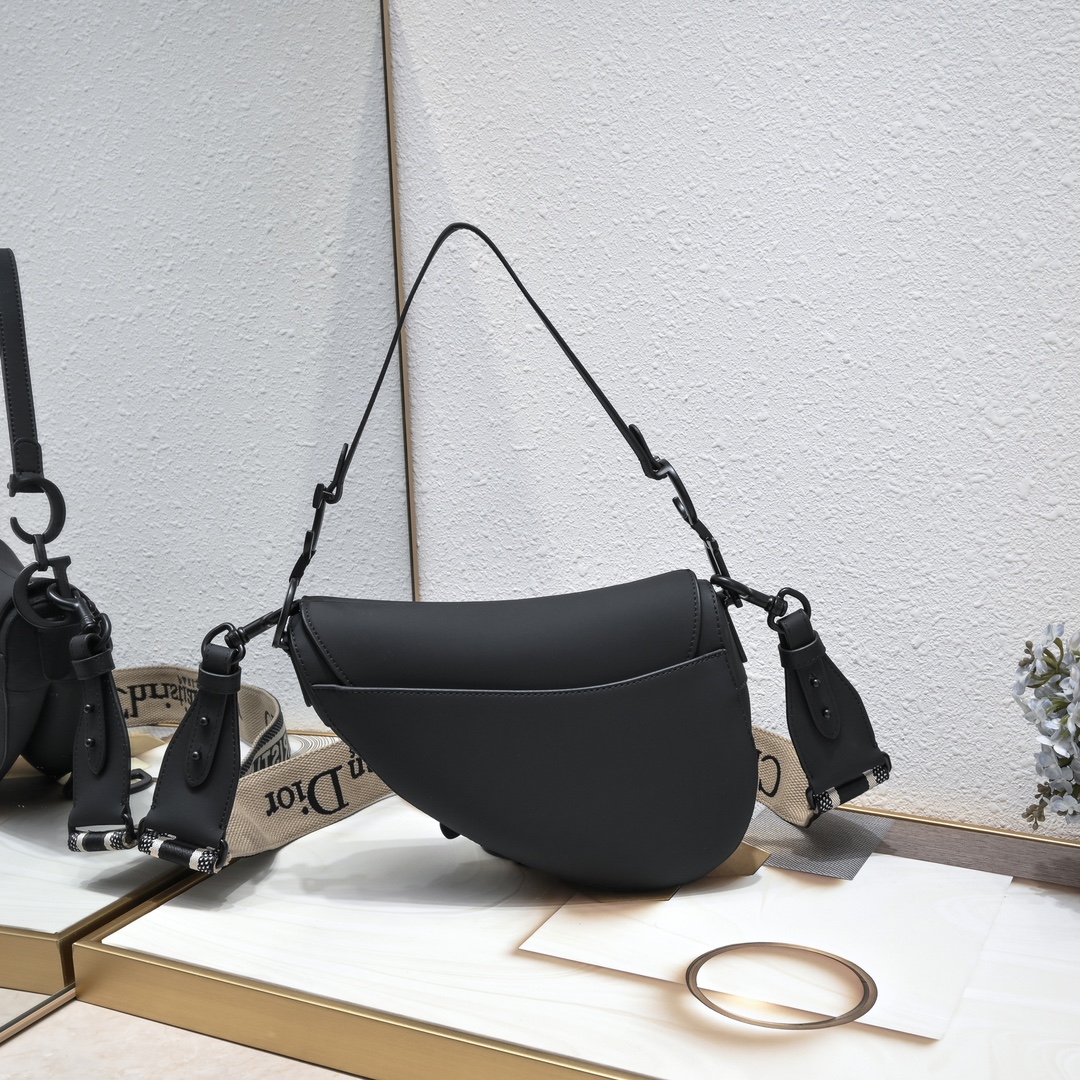 Saddle Bag Black Matte 6680 XB012 25.5cm