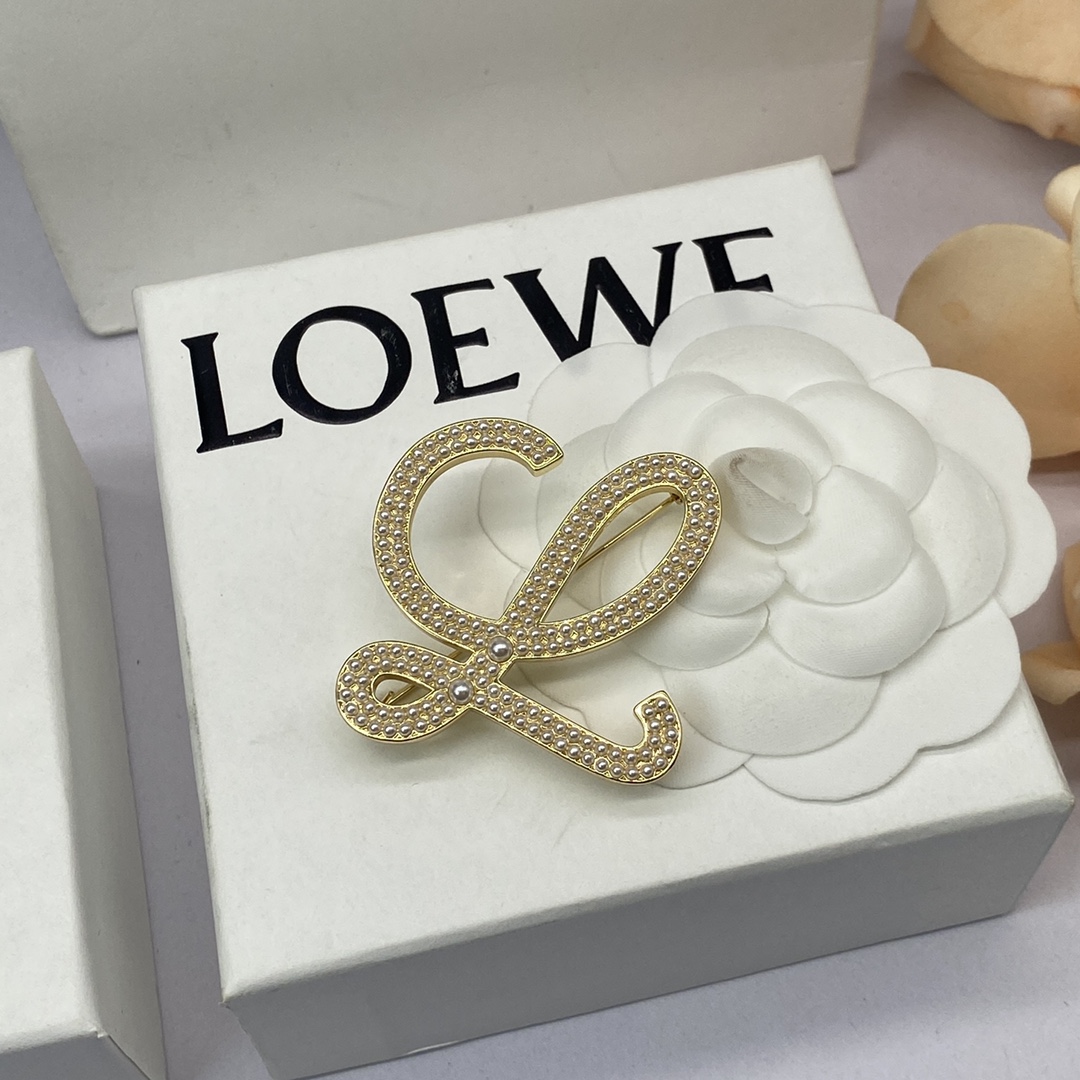 Loewe Jewelry Brooches Mini Pearl L Brooch