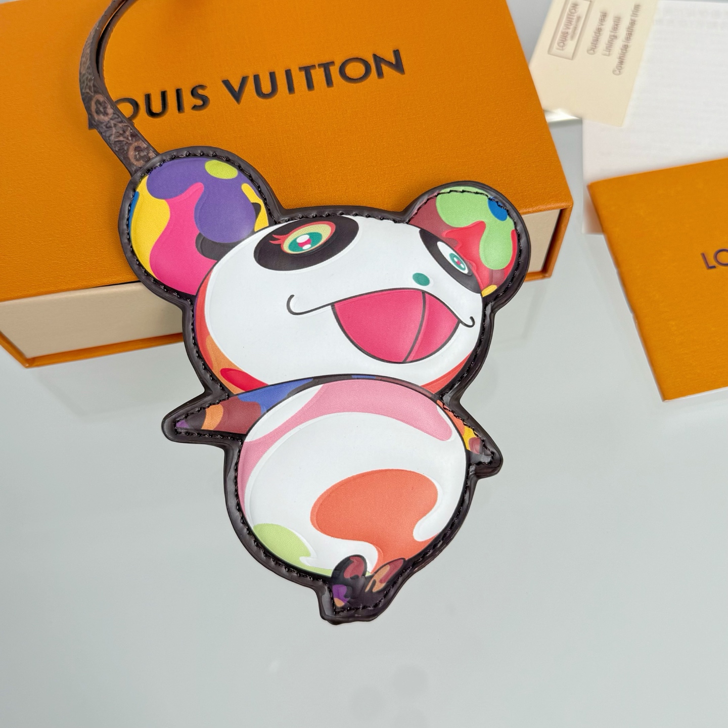 Louis Vuitton Key Chain LV X TM Superflat Panda Leather Bag Keychain Accessories