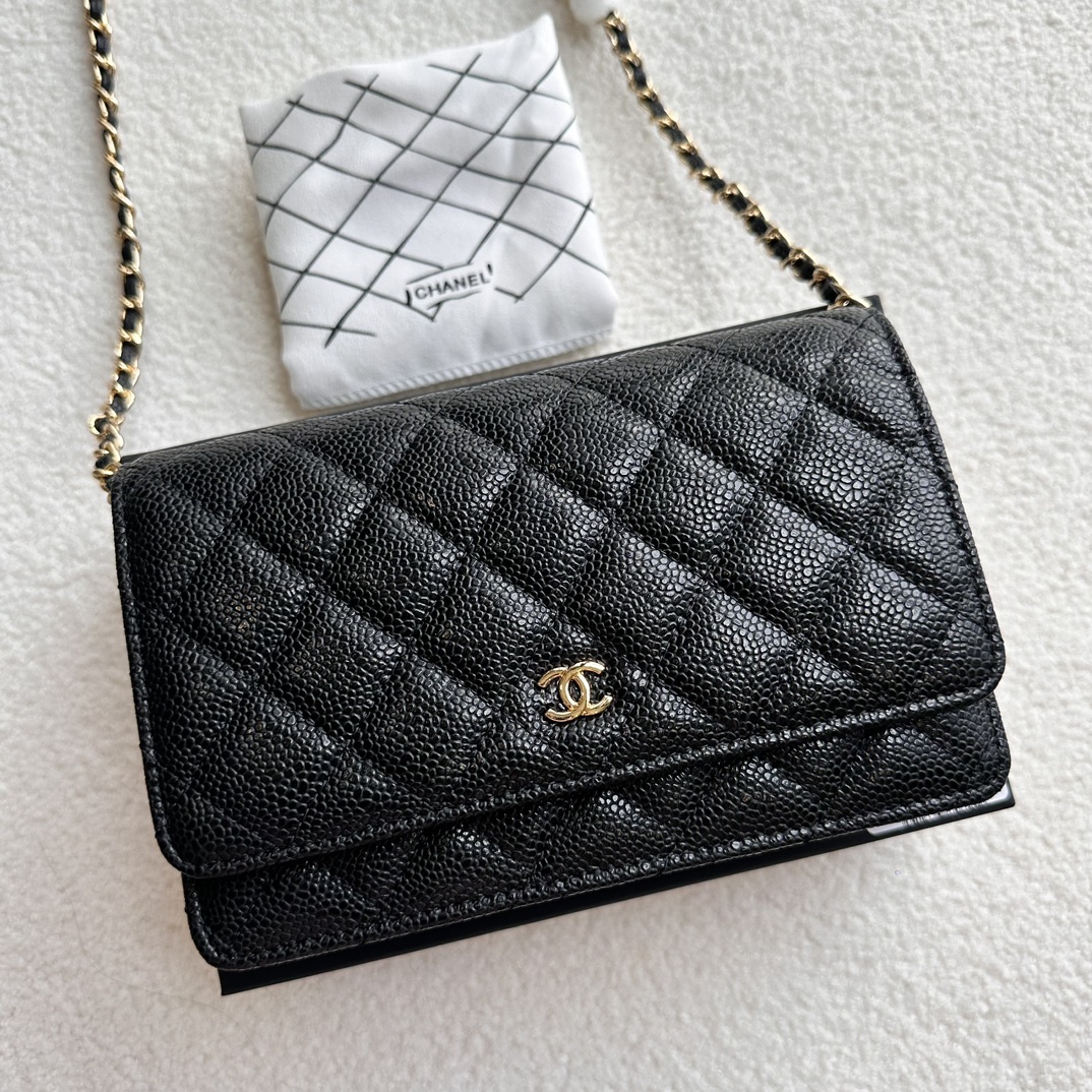 Chanel Chain Purse caviar 33814 LM051 20cm