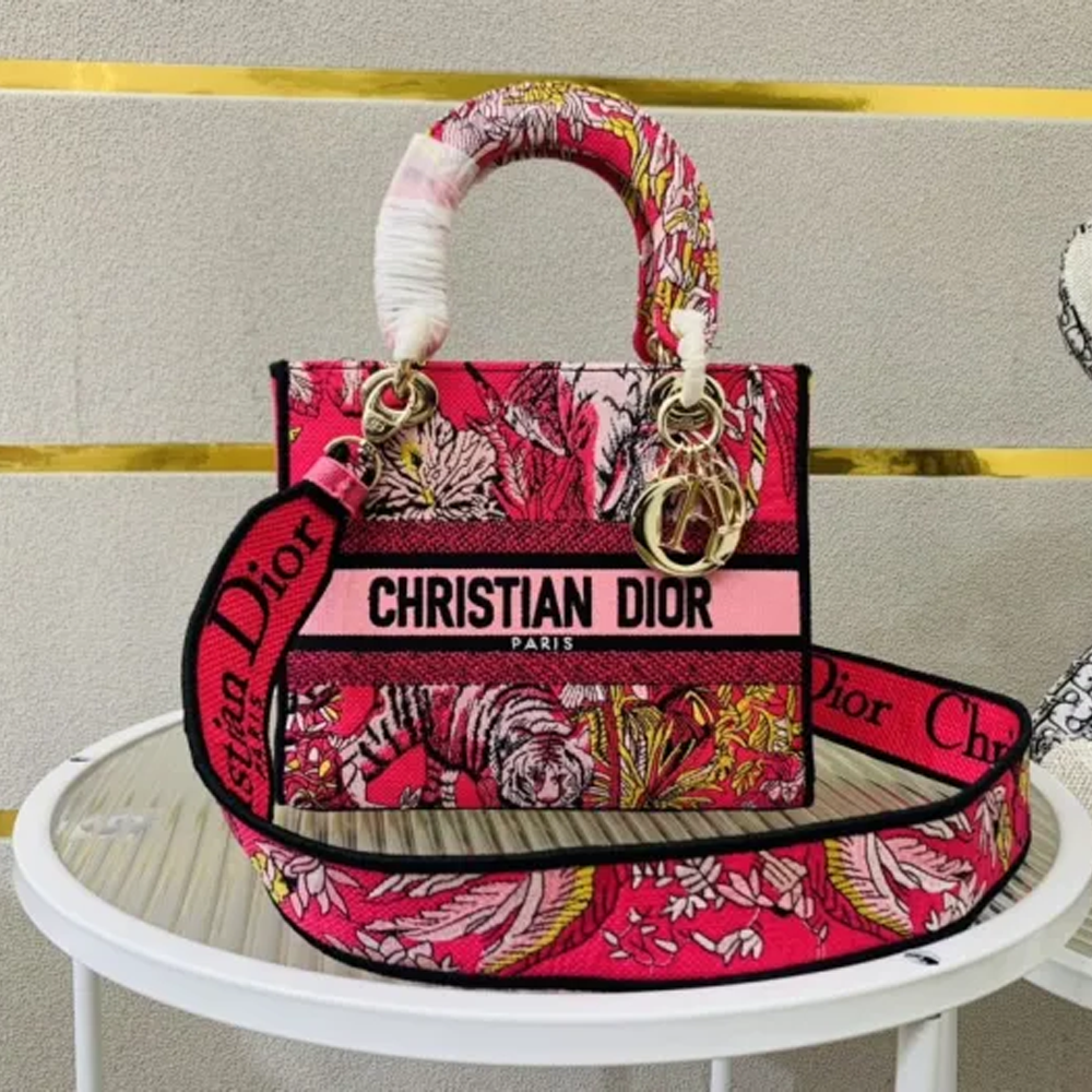 10A + top quality Dior Medium Lady D-Lite Bag 9920 DD003 24cm