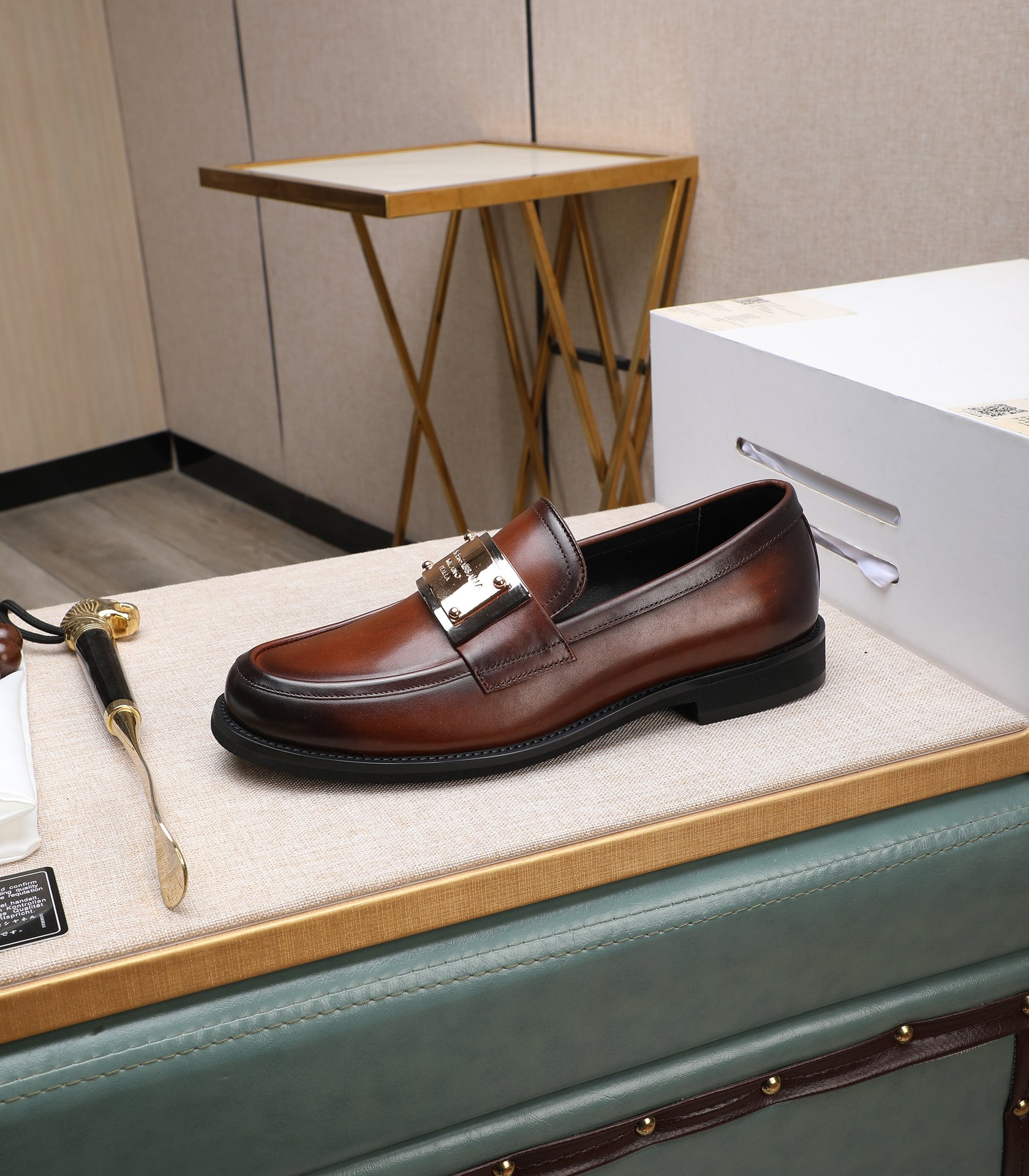 D&G Shoes Leather shoes Imported Top-Grain Cowhide