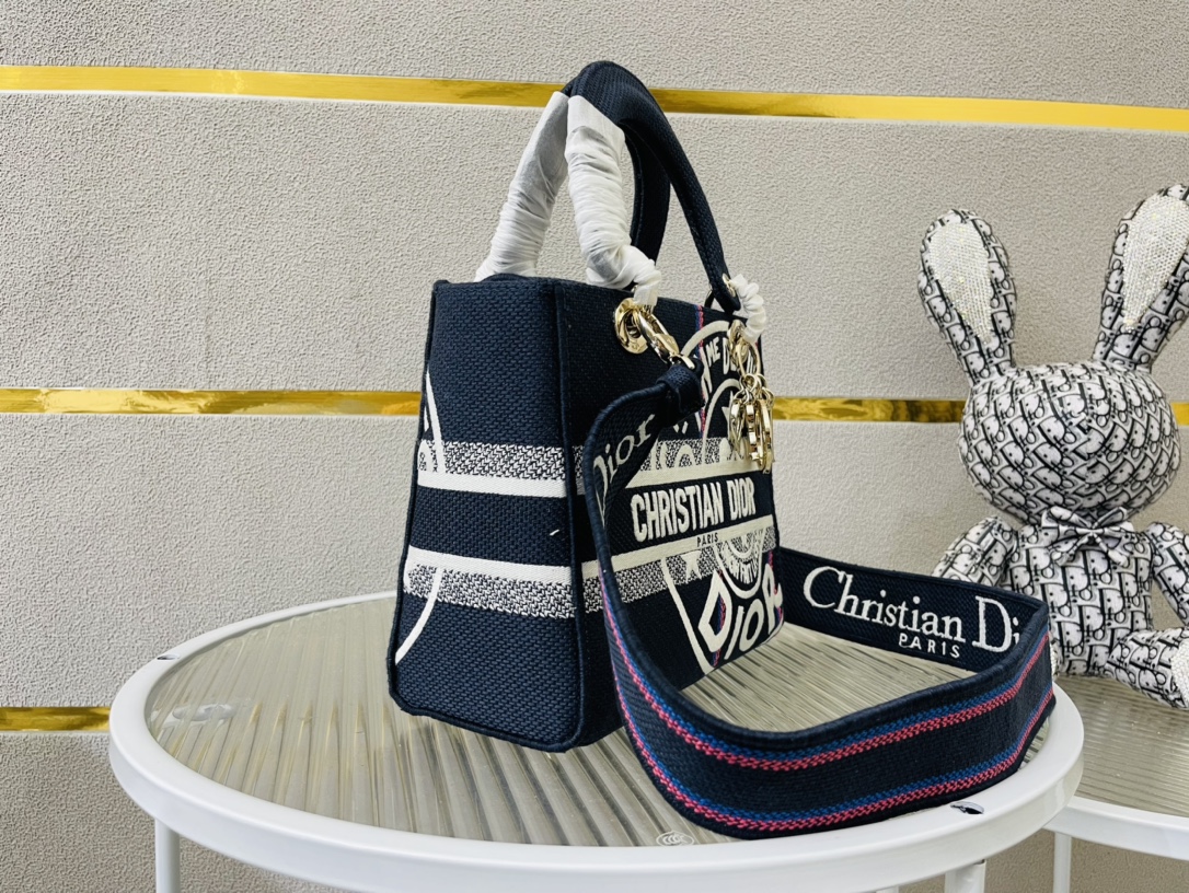 10A + top quality Dior Medium Lady D-Lite Bag 9920 DD003 24cm