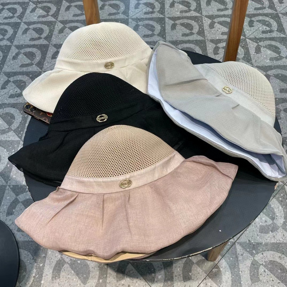 Prada Hat Large Brim Breathable Sun Hat Accessories
