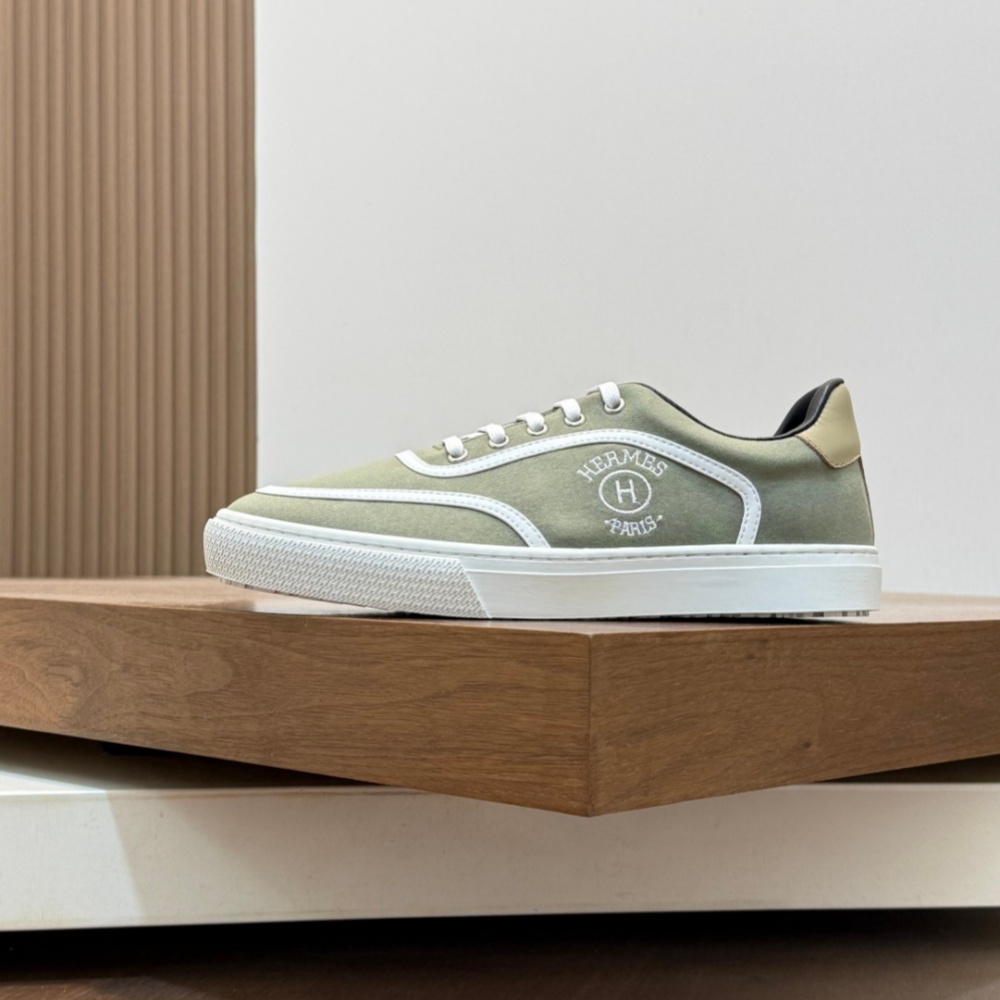 Hermes Shoes Casual Shoes Kiddy Canvas Cowhide