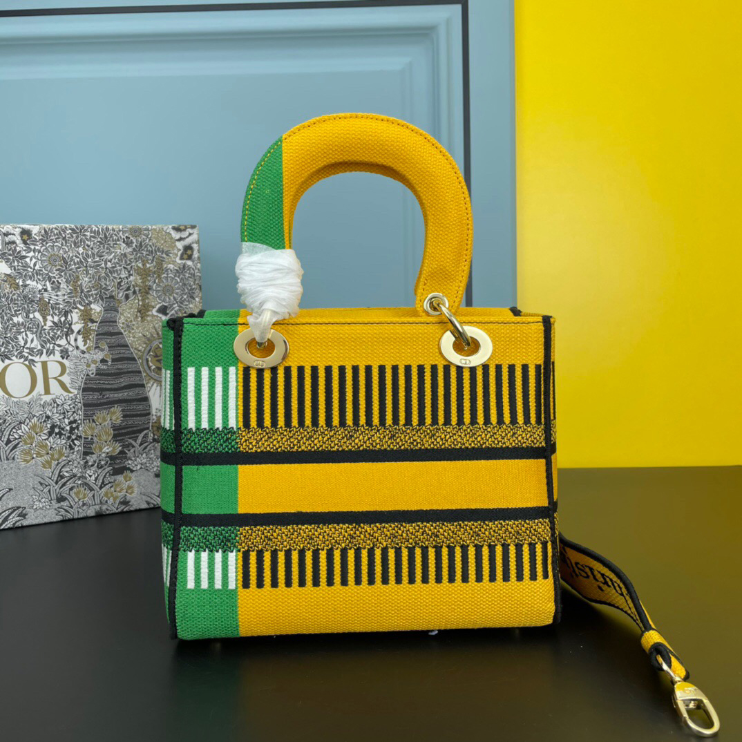 10A + top quality Dior Medium Lady D-Lite Bag M0565 LM003 24cm