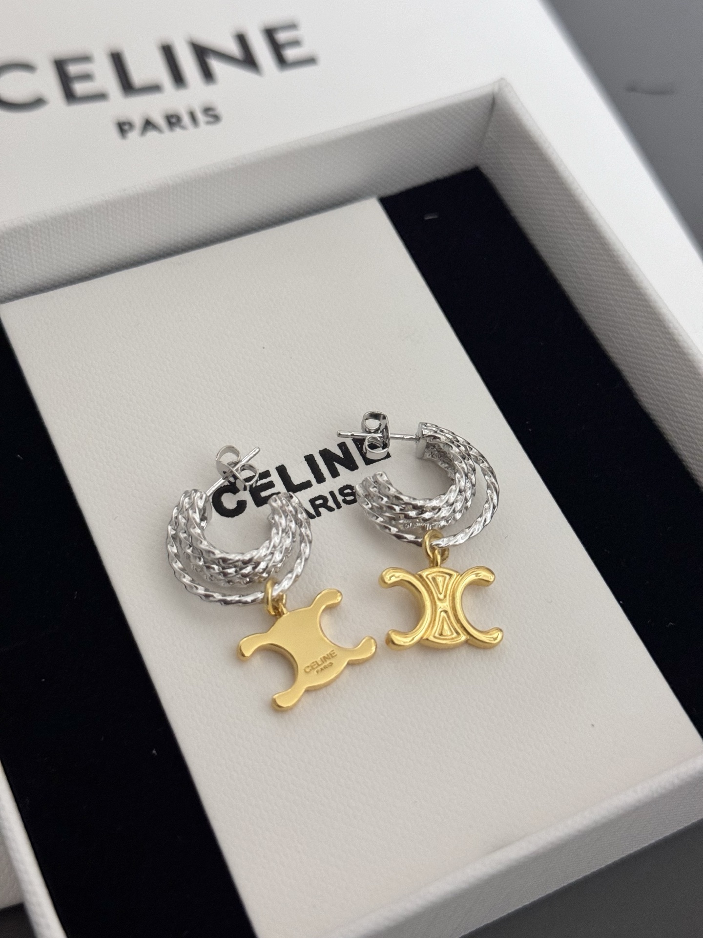 Celine Jewelry Earring Two-color Earrings