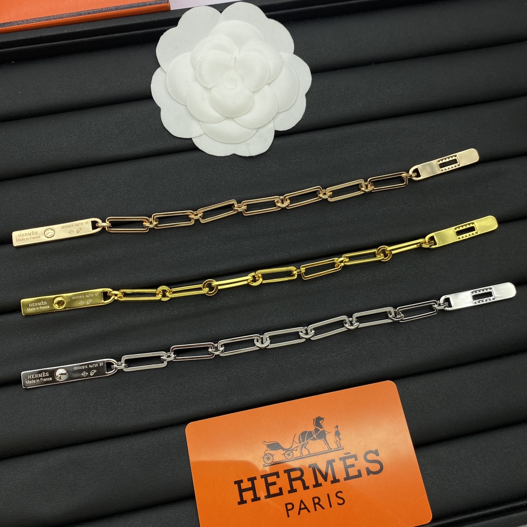 Hermes Jewelry Bracelets Interlocking Design