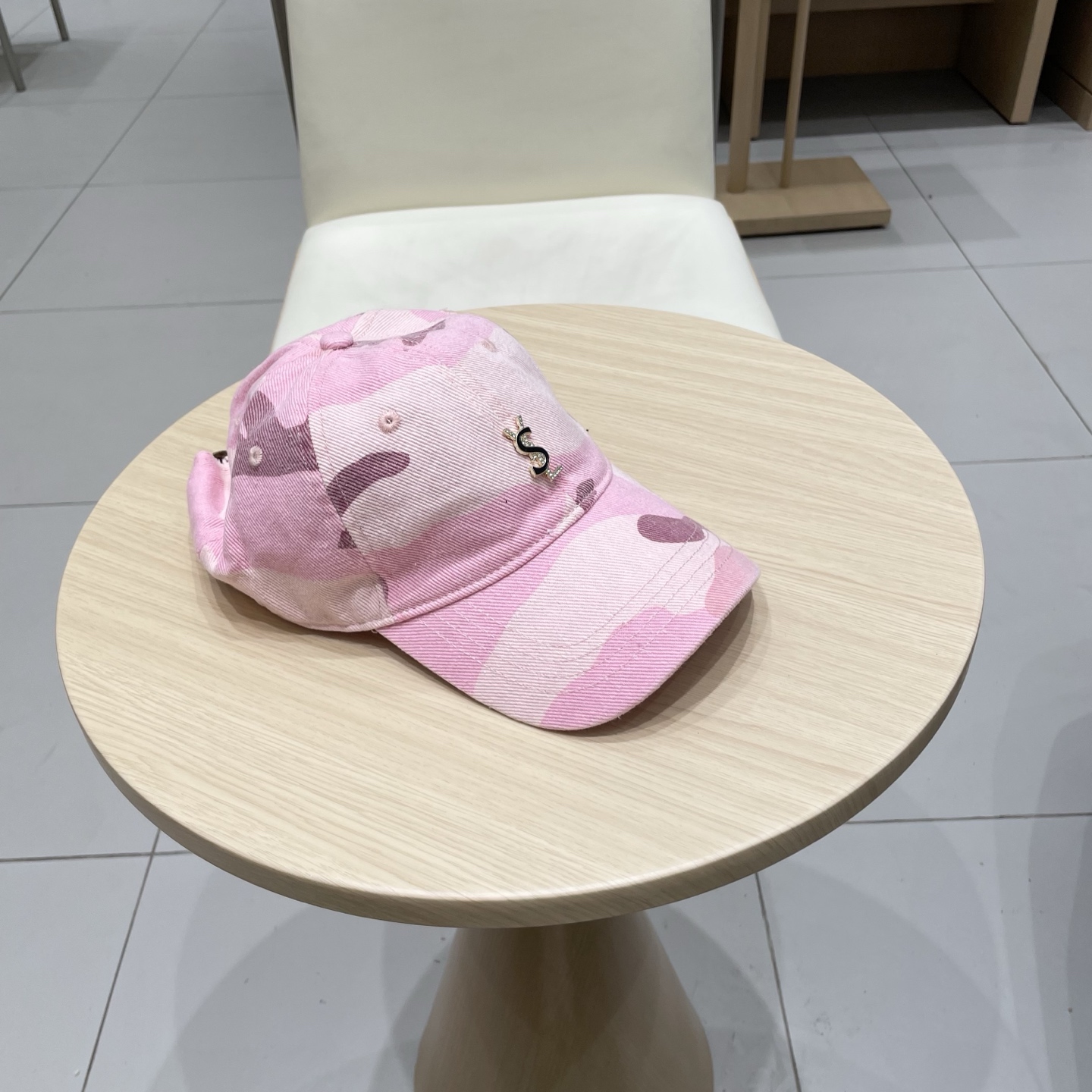 Saint Laurent Hat Pink Camouflage Street Baseball Cap Accessories