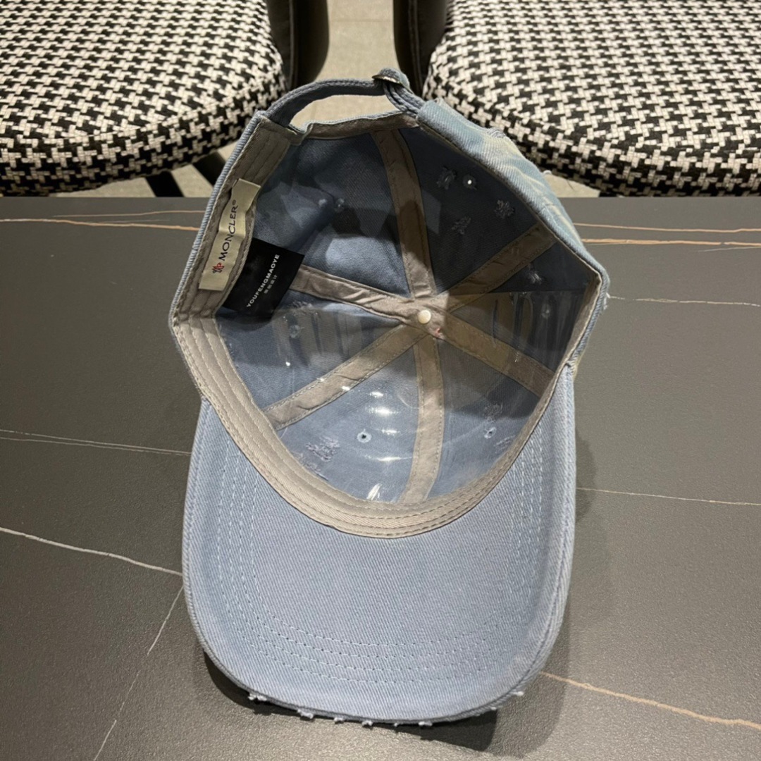 Moncler Hat Ripped Baseball Cap Accessories