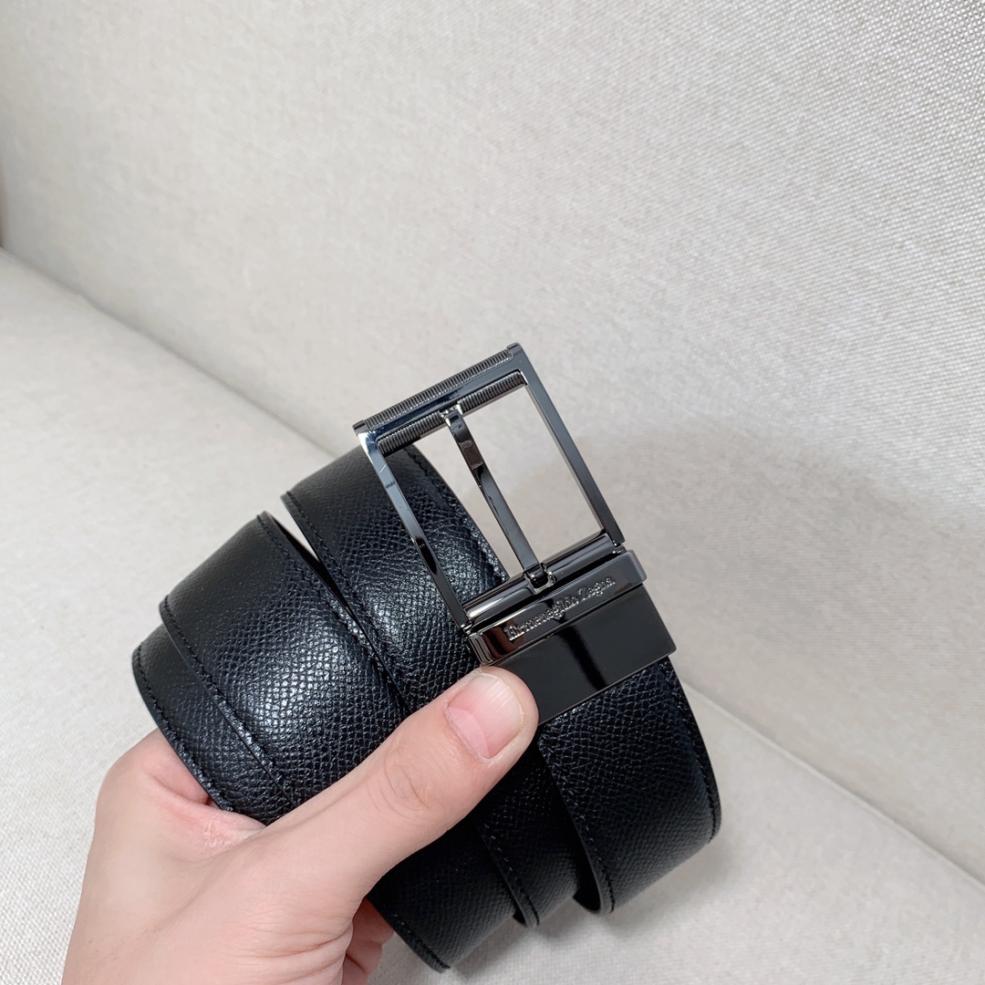 ZEGNA Belt 001 22PJ061 3.5cm