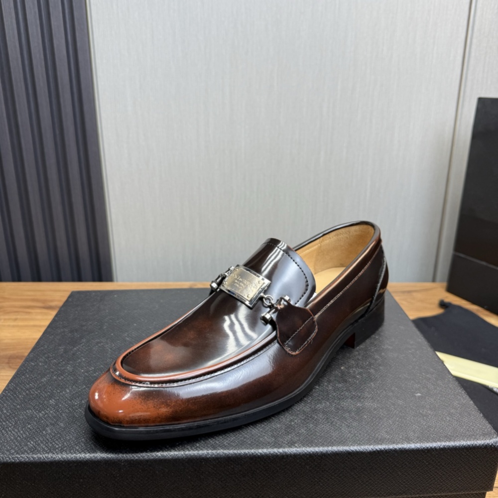 D&G Shoes Leather Shoes Imported Top-Grain Cowhide Shoes